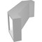 Ekena Millwork 5-in. W x 10-in. D x 14-in. H Burlington Architectural Grade PVC Knee Brace BRCP05X10X14BUR - alternate 2